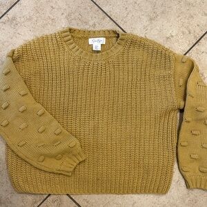 Jessica Simpson Mustard Crew Neck Sweater